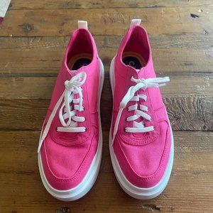 New condition! Cole Haan  Grand Pro Rally Canvas Sneaker, size 9, Bright Berry